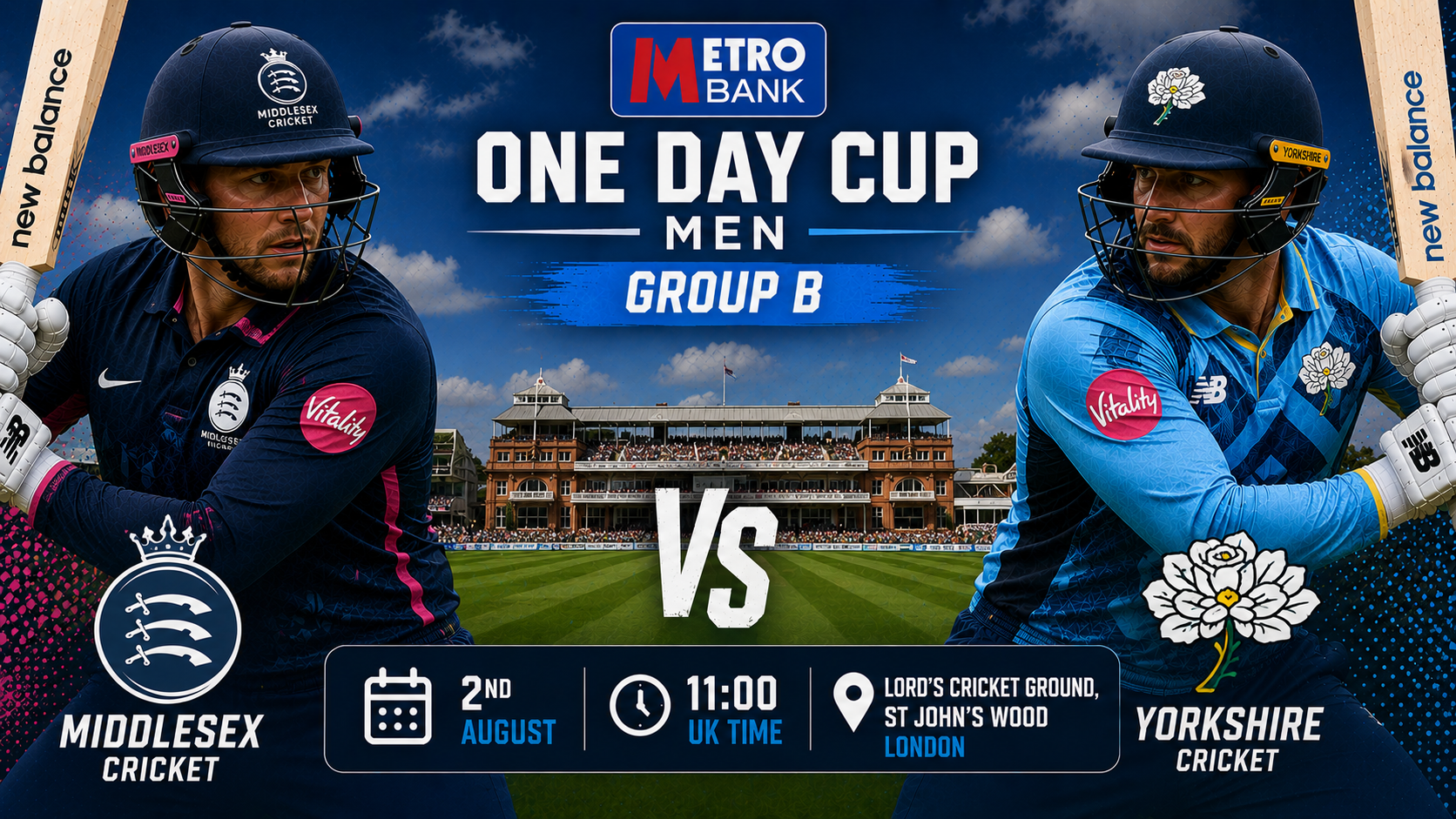 Read more about the article Middlesex v Yorkshire – 2 August – Preview & Prediction