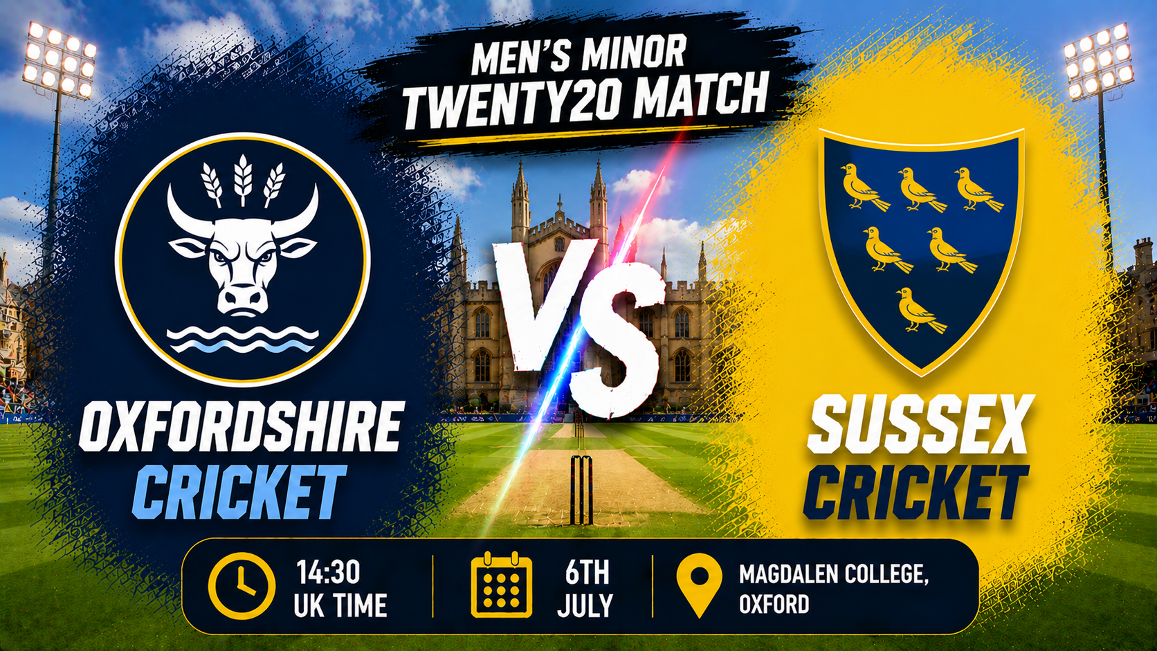 Read more about the article Oxfordshire v Sussex – 6 July – Preview & Prediction