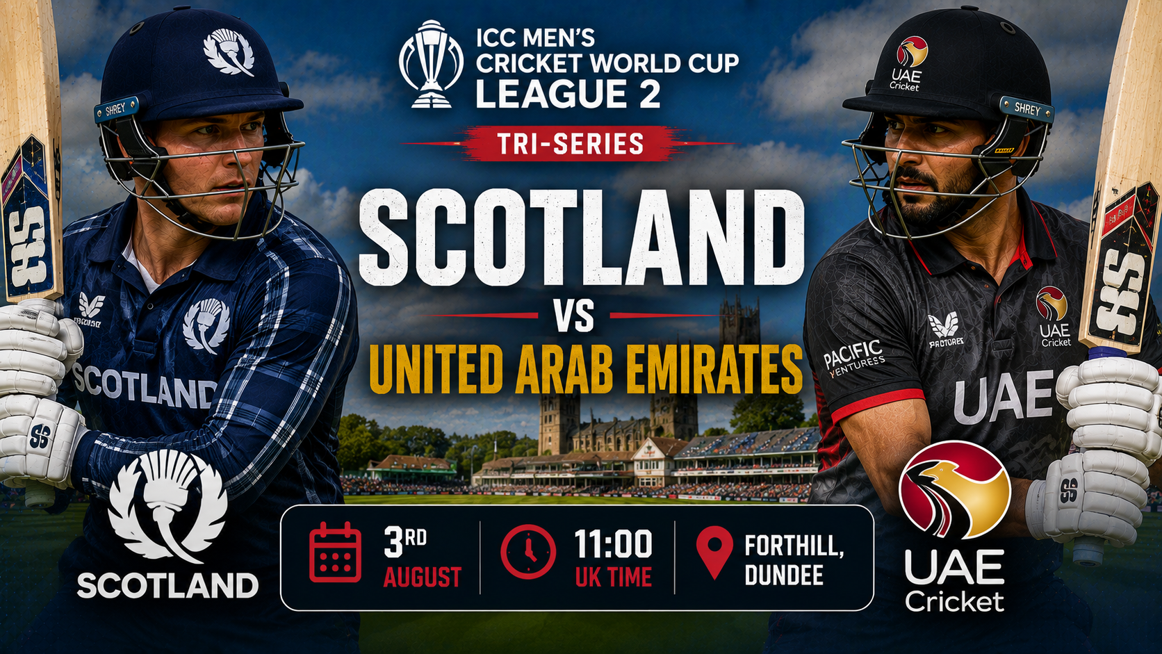 Read more about the article Scotland v United Arab Emirates – 3 August – Preview & Prediction