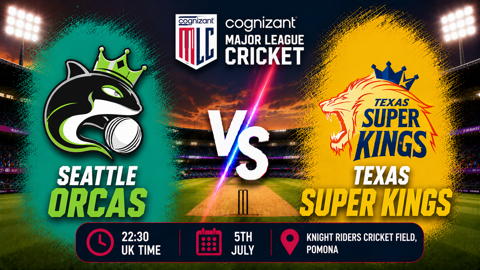 Read more about the article Seattle Orcas v Texas Super Kings – 5 July – Preview & Prediction