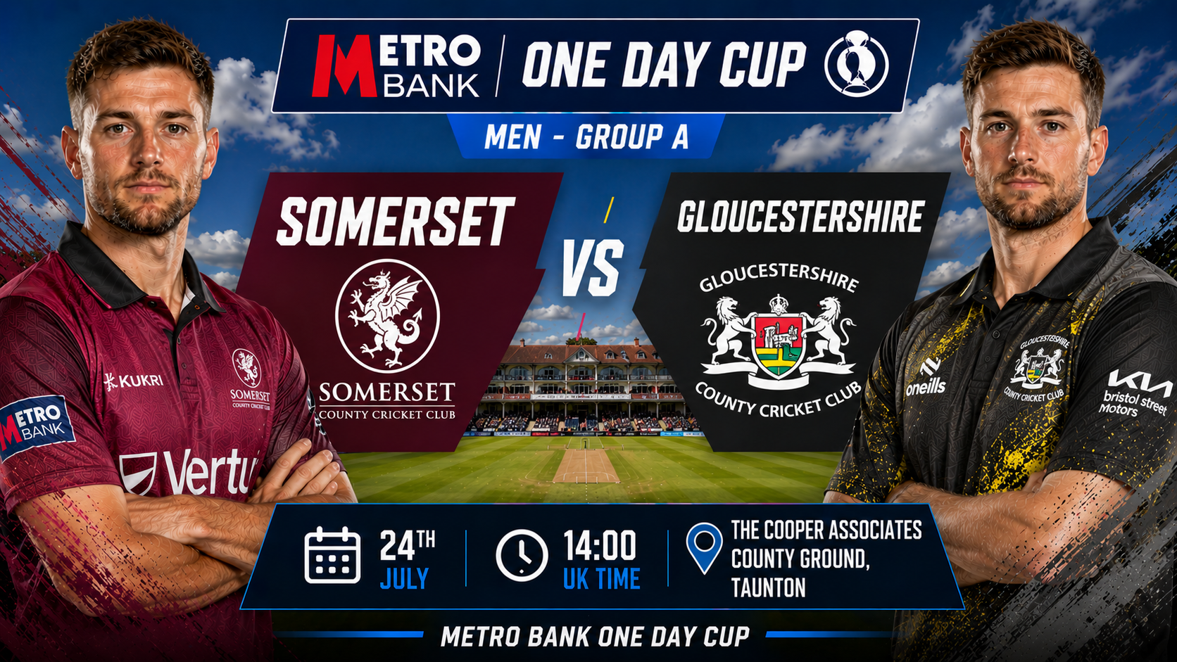 Read more about the article Somerset v Gloucestershire – 24 July – Preview & Prediction