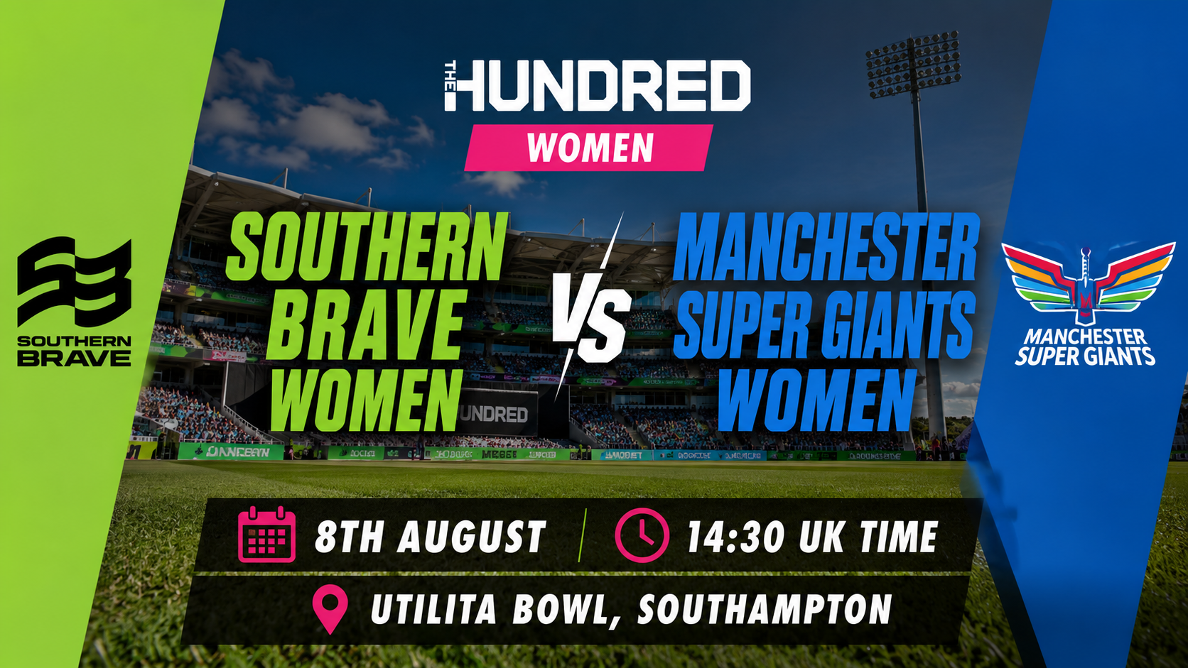 Read more about the article Southern Brave Women v Manchester Super Giants Women – 8 August – Preview & Prediction