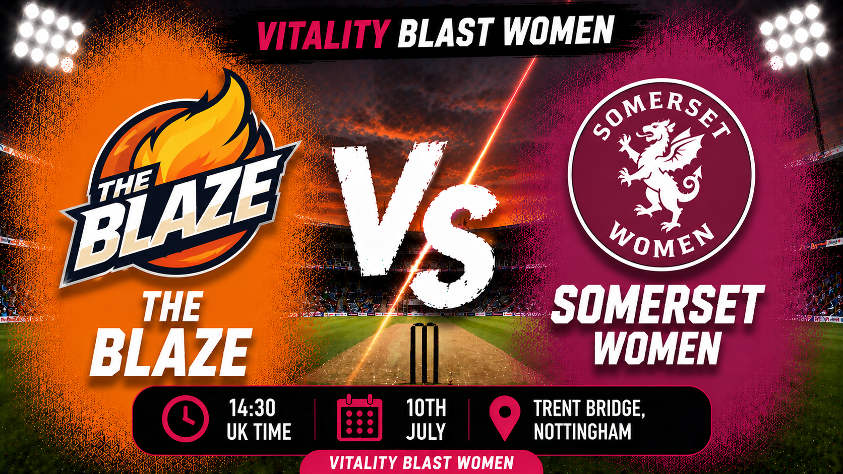 Read more about the article The Blaze v Somerset Women – 10 July – Preview & Prediction
