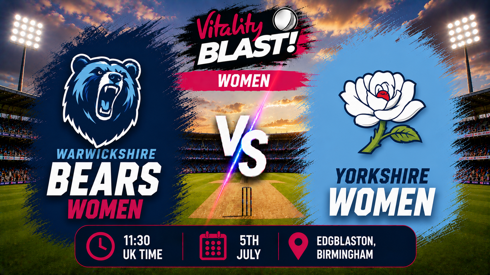Read more about the article Warwickshire Bears Women v Yorkshire Women – 5 July – Preview & Prediction