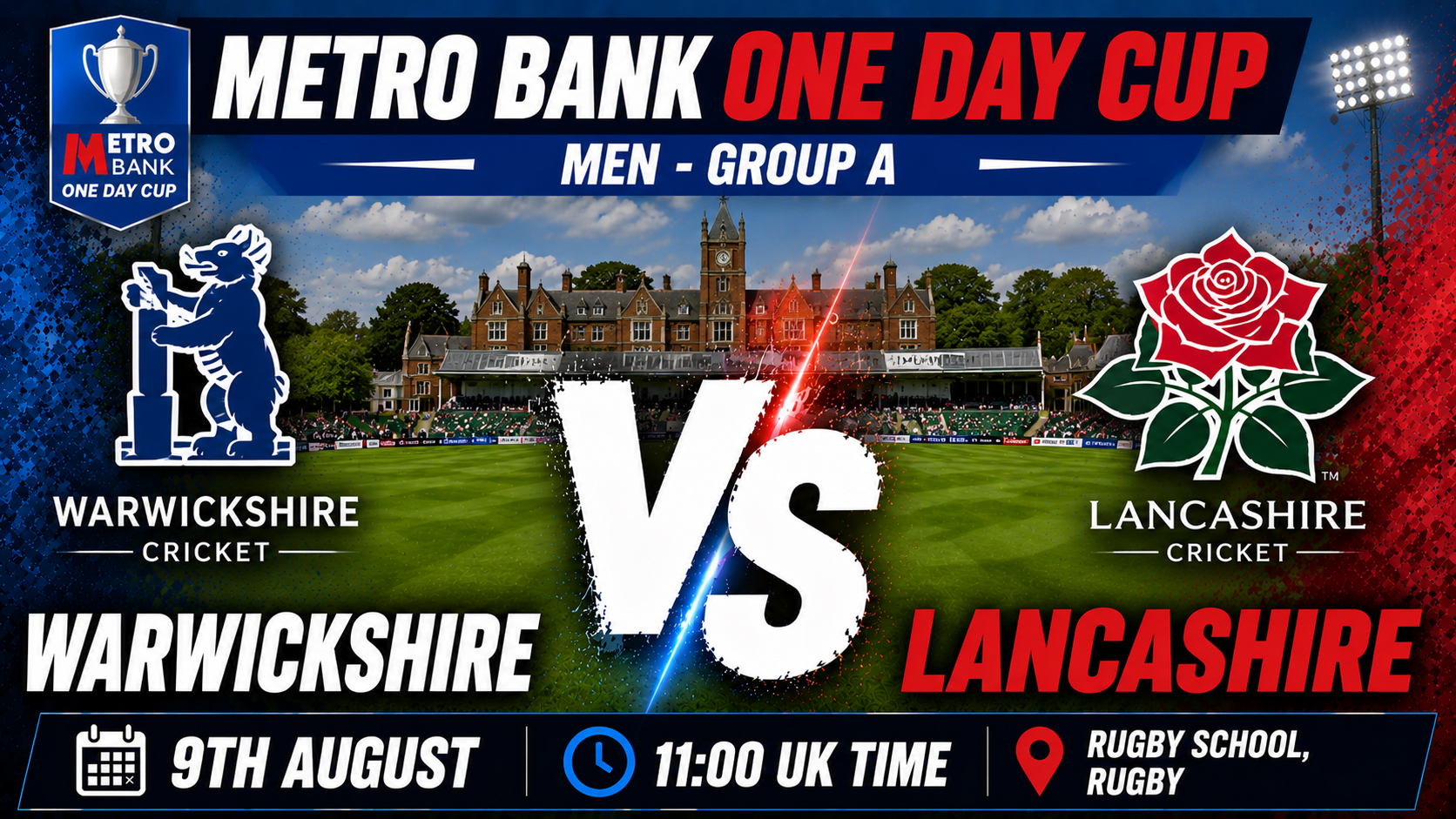 Read more about the article Warwickshire v Lancashire – 9 August – Preview & Prediction