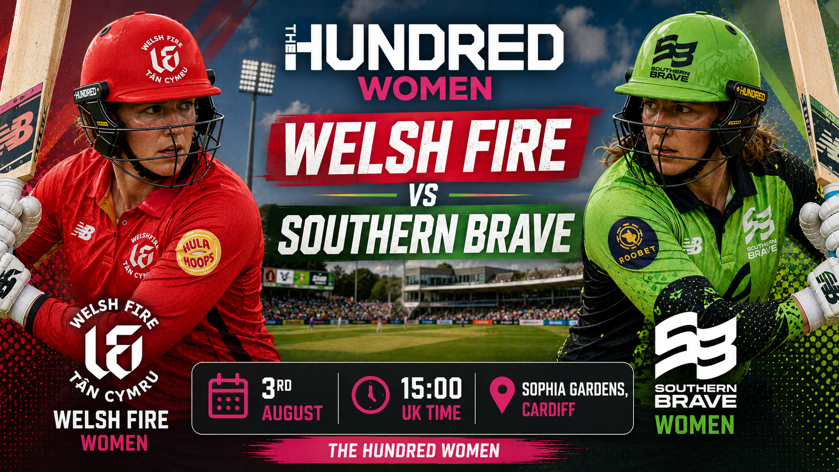 Read more about the article Welsh Fire Women v Southern Brave Women – 3 August – Preview & Prediction