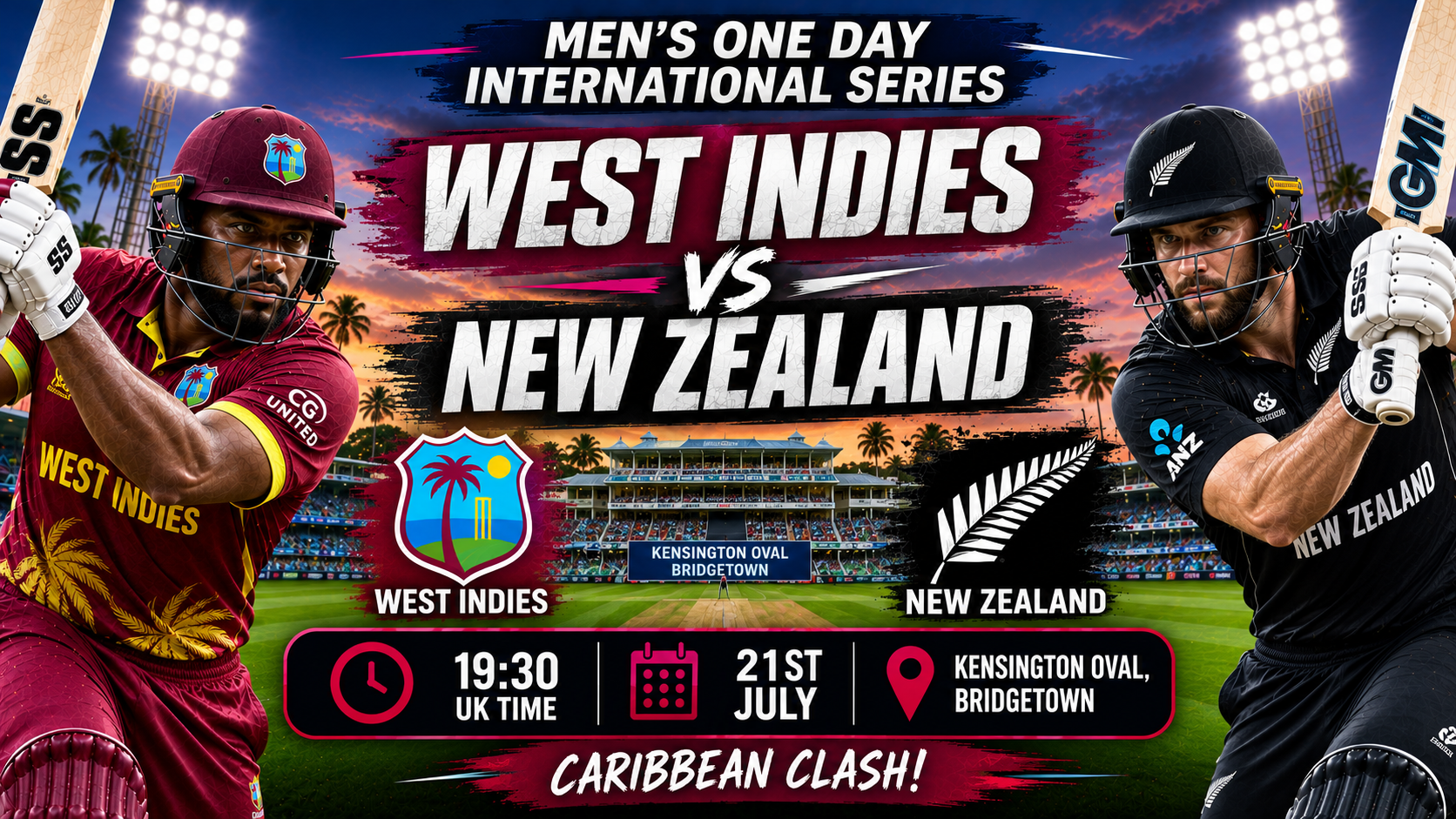 Read more about the article West Indies v New Zealand – 21 July – Preview & Prediction