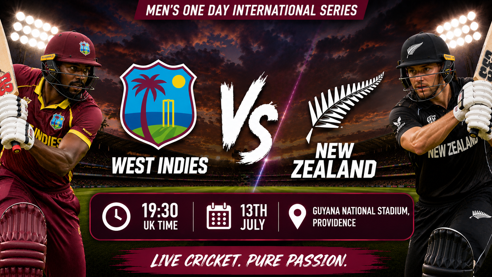 Read more about the article West Indies v New Zealand – 13 July – Preview & Prediction