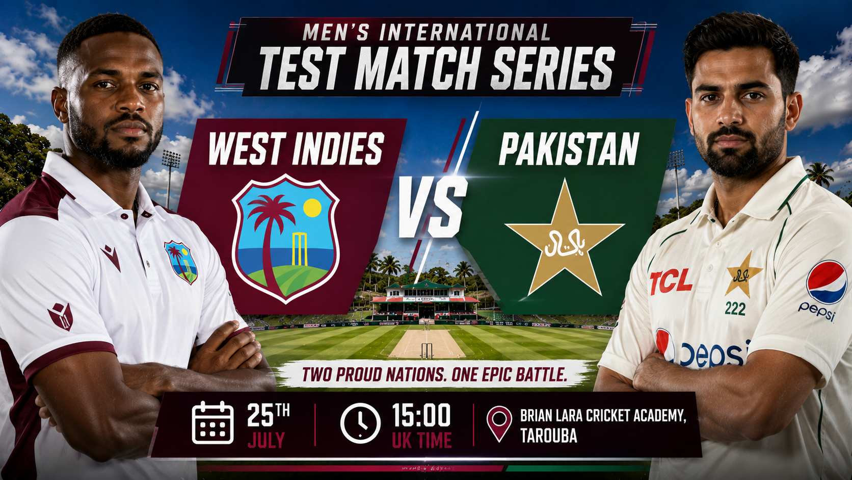 Read more about the article West Indies v Pakistan – 25 July – Preview & Prediction