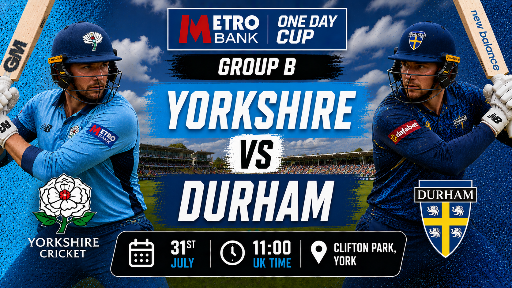 Read more about the article Yorkshire v Durham – 31 July – Preview & Prediction