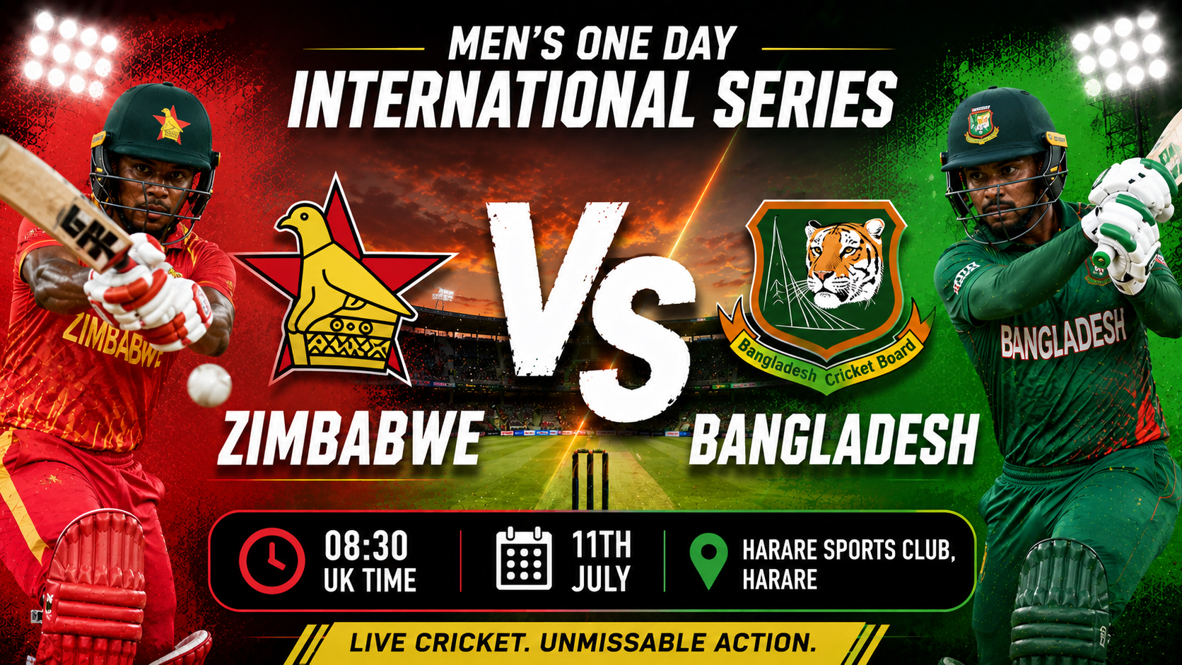 Read more about the article Zimbabwe v Bangladesh – 11 July – Preview & Prediction