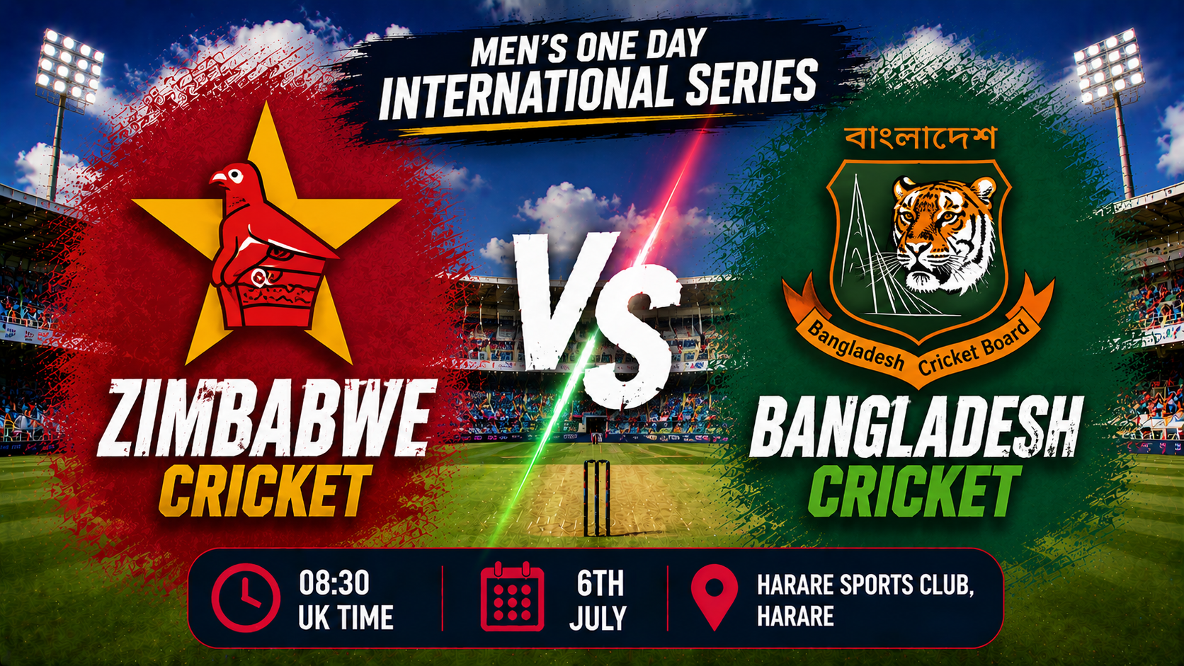Read more about the article Zimbabwe v Bangladesh – 6 July – Preview & Prediction