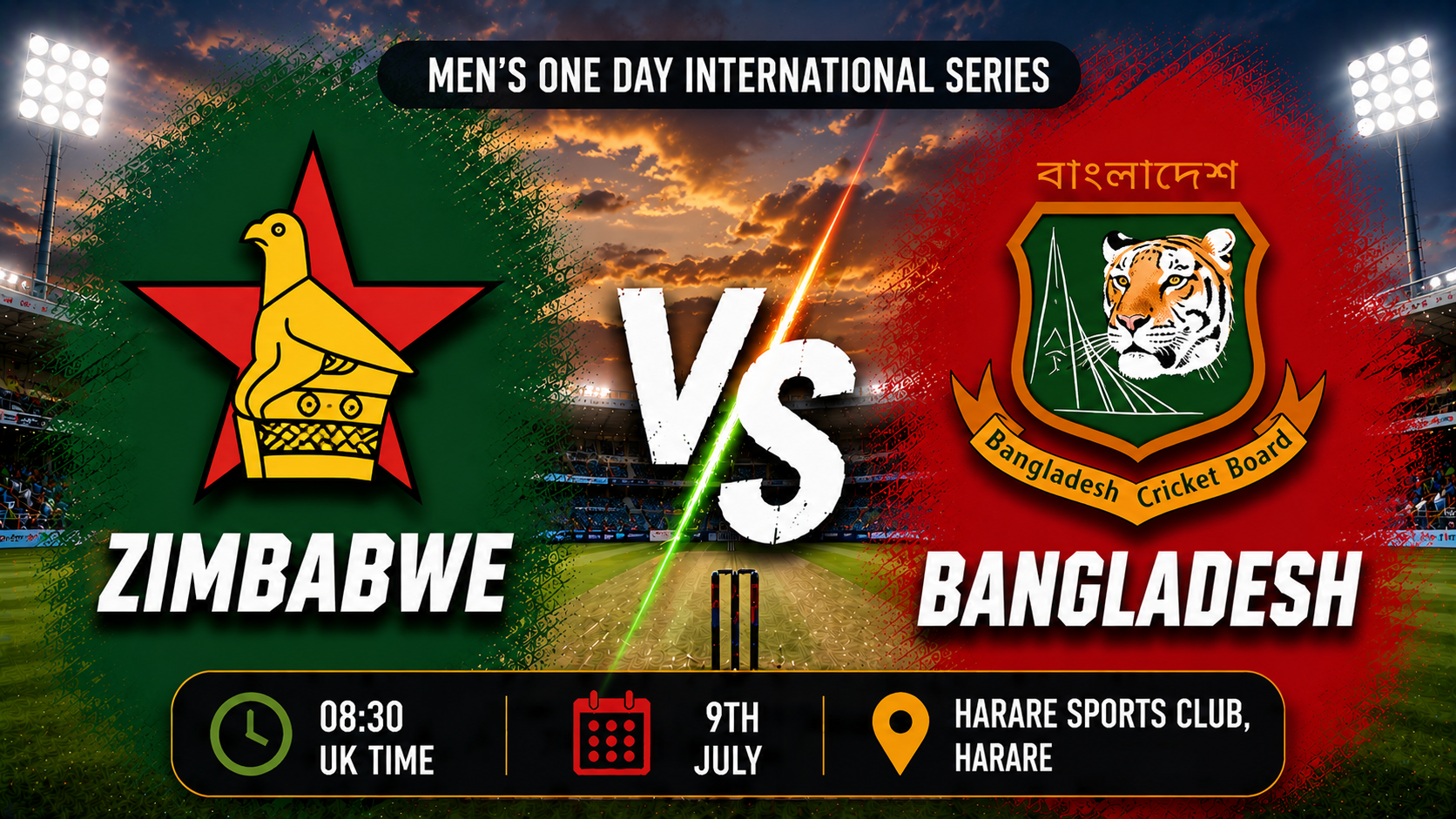 Read more about the article Zimbabwe v Bangladesh – 9 July – Preview & Prediction