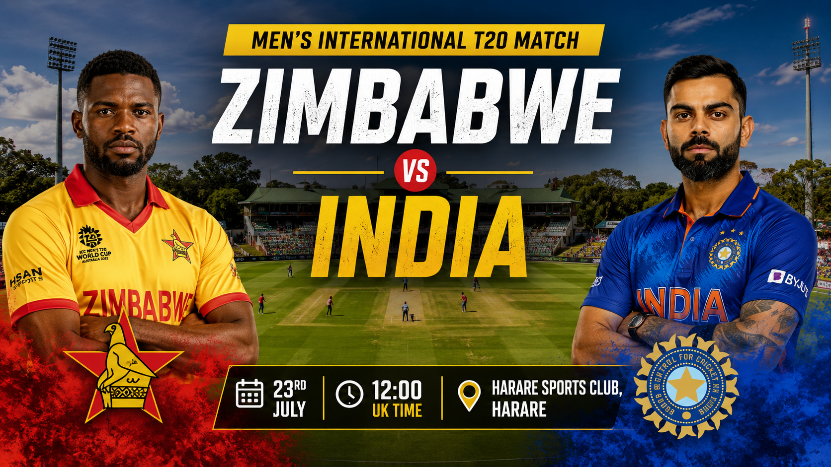 Read more about the article Zimbabwe v India – 23 July – Preview & Prediction