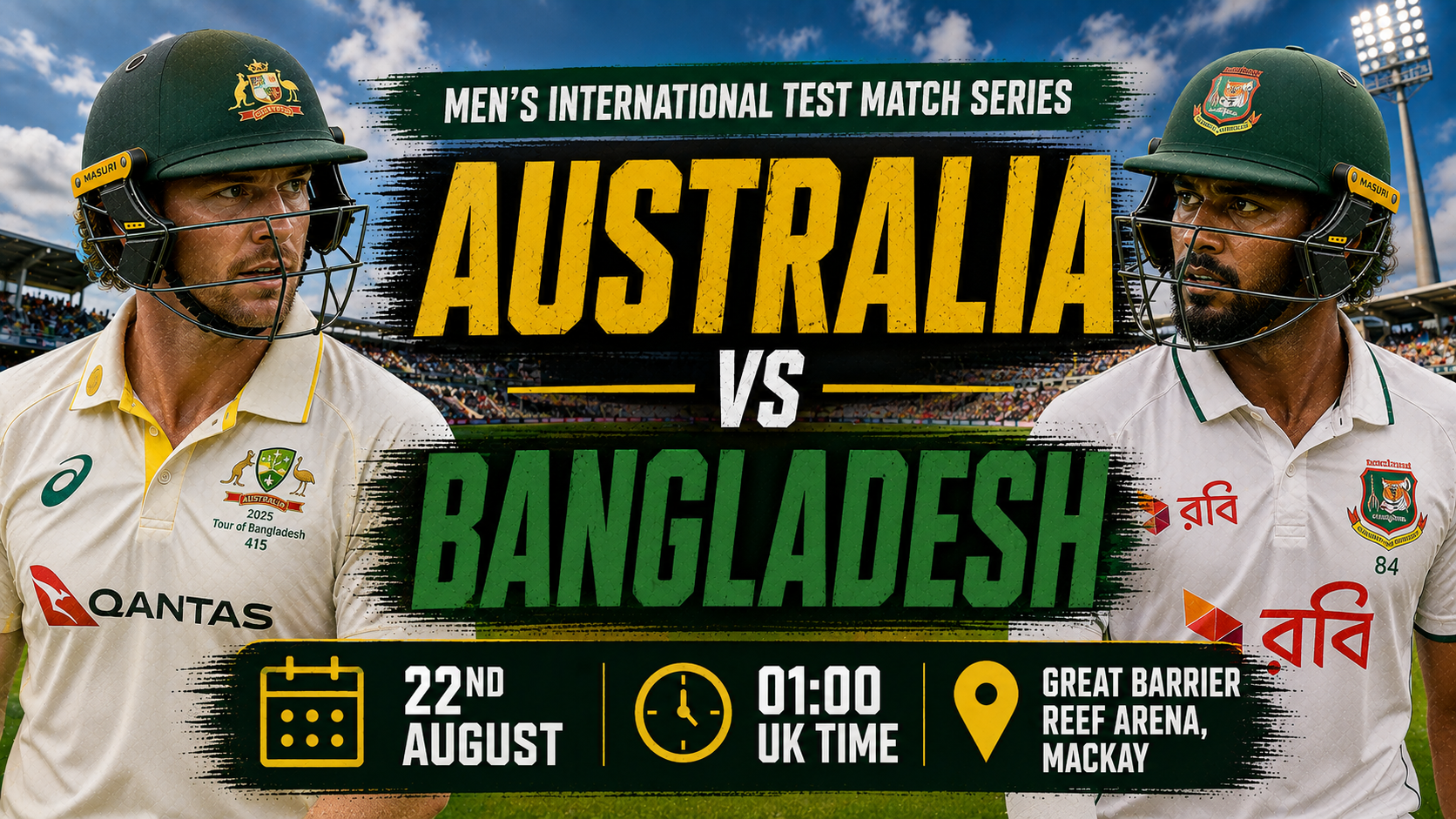 Read more about the article Australia v Bangladesh – 22 August – Preview & Prediction
