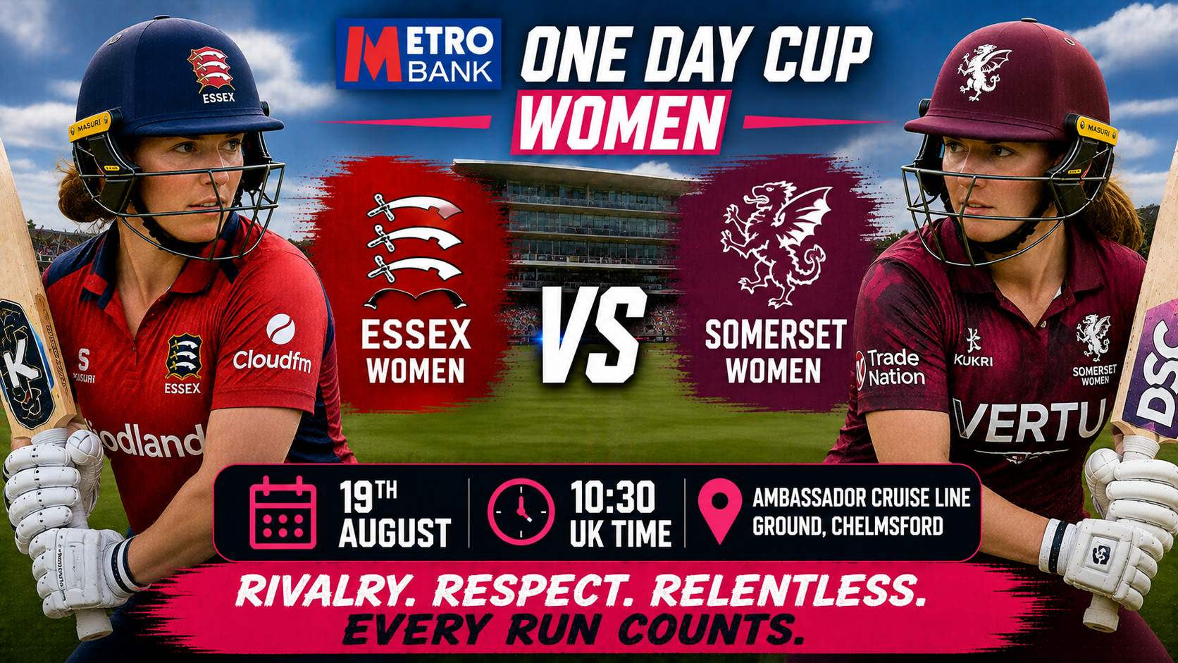 Read more about the article Essex Women v Somerset Women – 19 August – Preview & Prediction