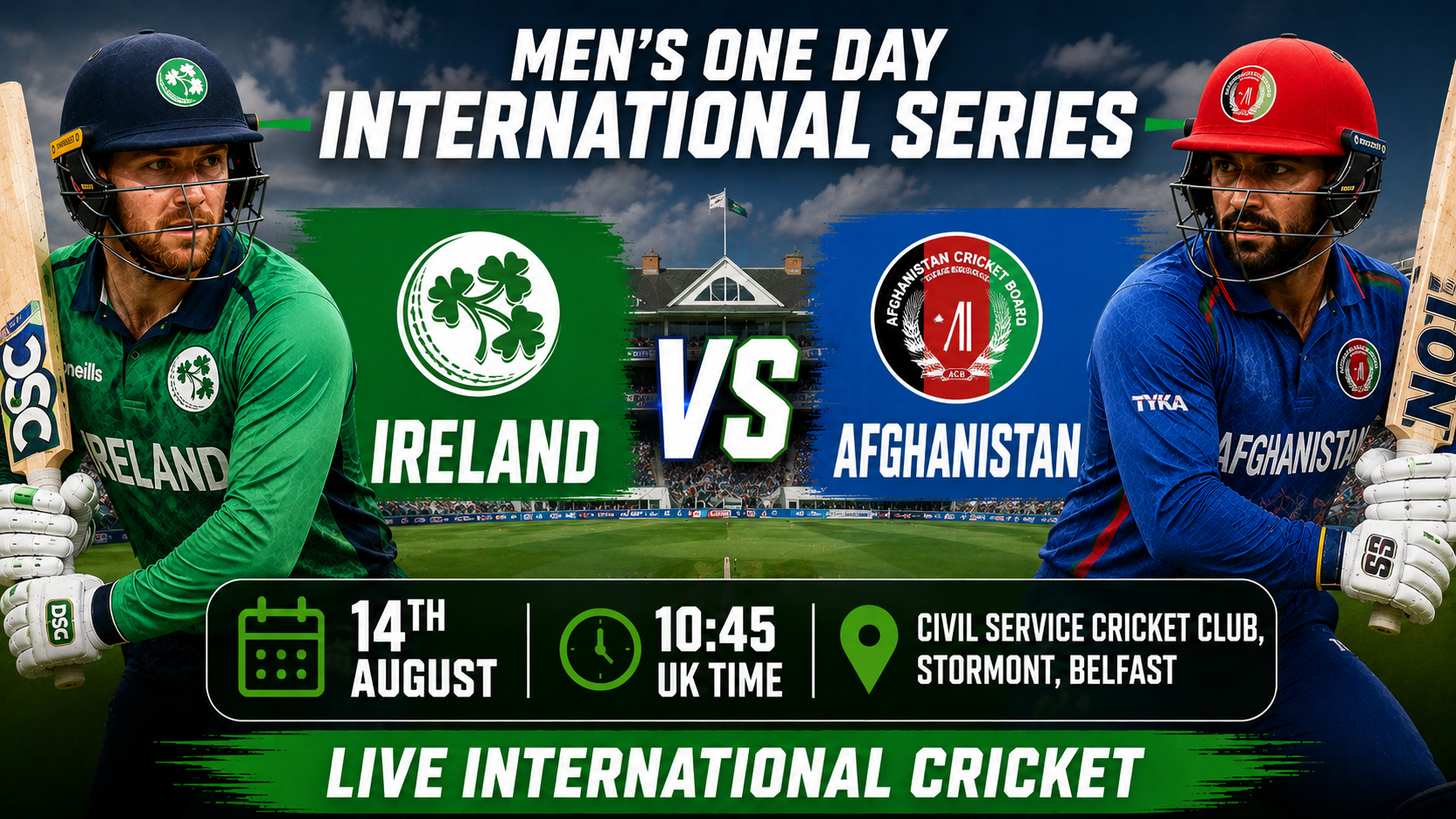 Read more about the article Ireland v Afghanistan – 14 August – Preview & Prediction
