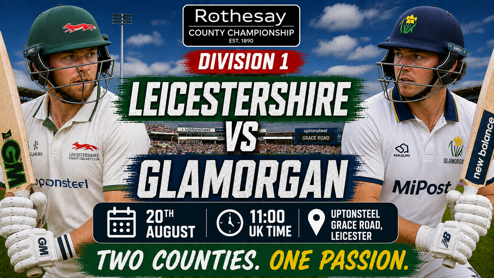 Read more about the article Leicestershire v Glamorgan – 20 August – Preview & Prediction