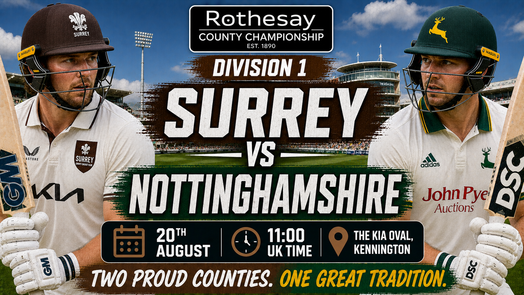 Read more about the article Surrey v Nottinghamshire – 20 August – Preview & Prediction