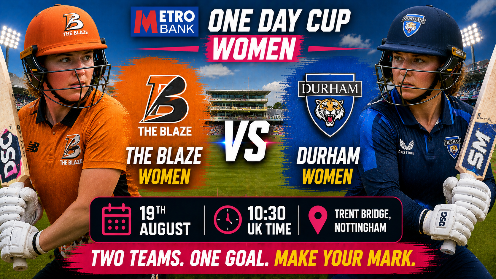 Read more about the article The Blaze v Durham Women – 19 August – Preview & Prediction